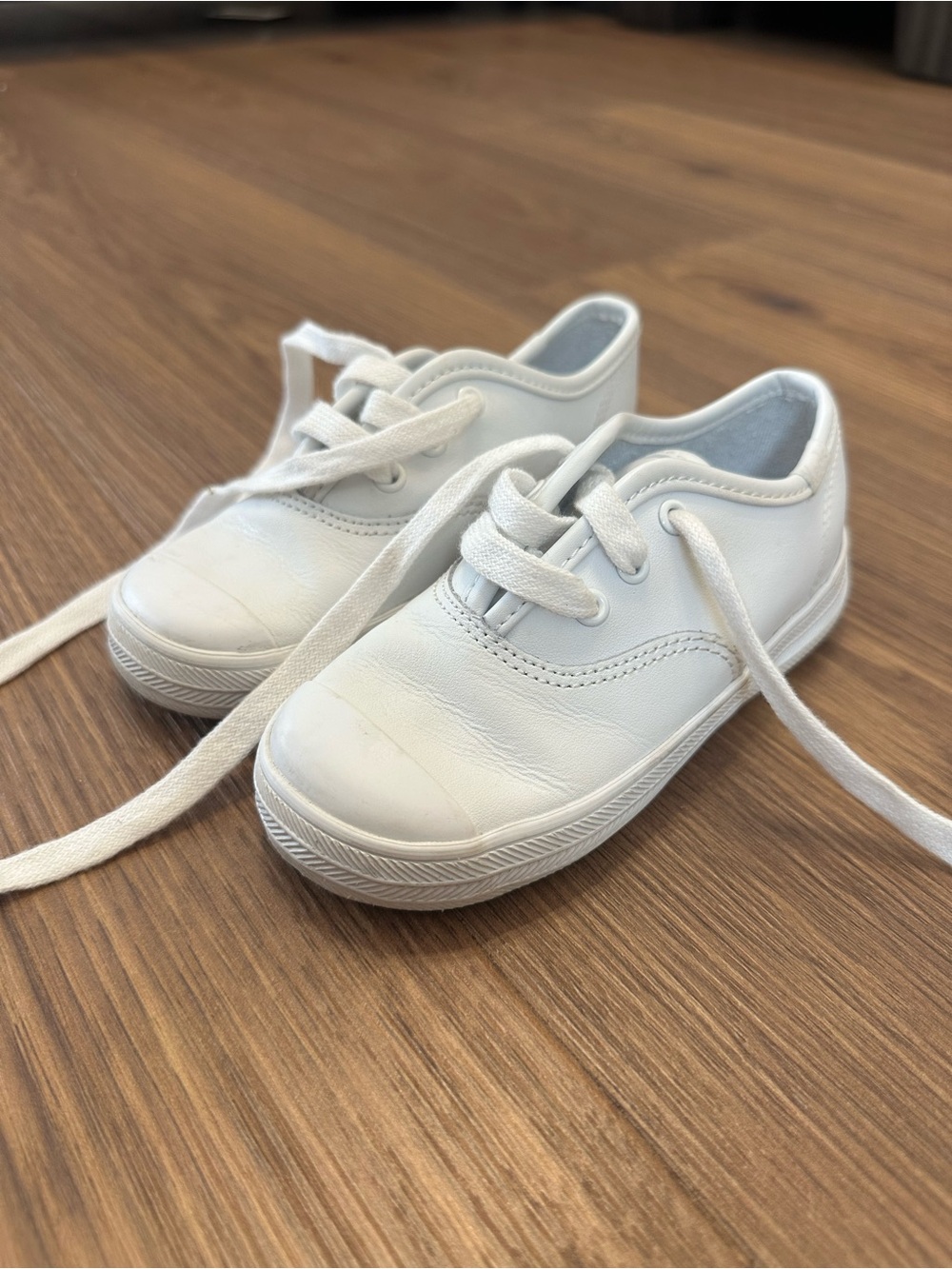 Keds Everyday White Kids Lace-Up Sneakers